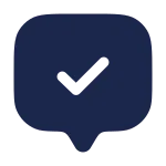 Chat Square Check SVG Icon
